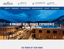 Tablet Screenshot of mtnhomeparkcity.com